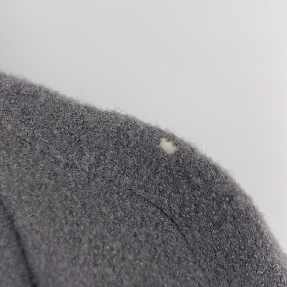 Garnet Hill 100% boile wool drape front shawl collar asymmetrical hem jacket 12P - Picture 7 of 8